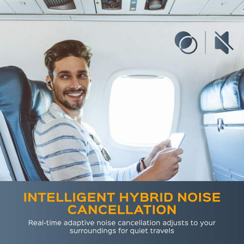 TREBLAB X9 Pro - Hybrid Active Noise Cancelling Earbuds, High-Precision Sound, 6 AI Mics for Calls, IPX6 Waterproof, 50H Playtime, Comfortable for