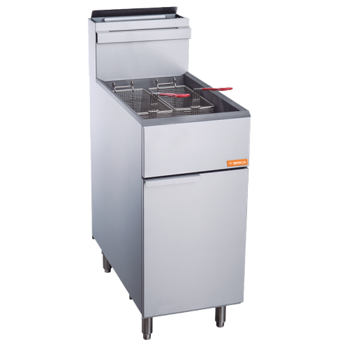 BRIKA BFR-50-LPG Commercial Propane LPG Deep Fryer 50 lbs Oil Capacity 120 000 BTU