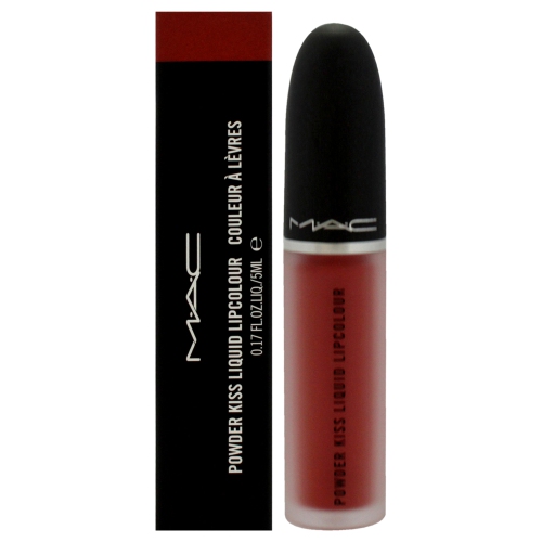 MAC  Powder Kiss Liquid Lipcolor - 989 Mull It Over By for Women - 0.17 OZ Lipstick