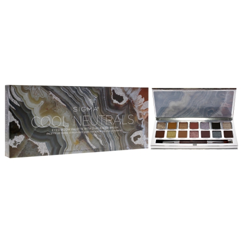 Eyeshadow Palette - Cool Neutrals by SIGMA for Women - 0.56 oz Eye Shadow