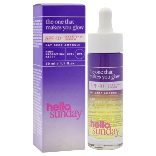 The One That Makes You Glow Dark Spot Serum SPF 40 by Hello Sunday for Unisex - 1.1 oz Serum