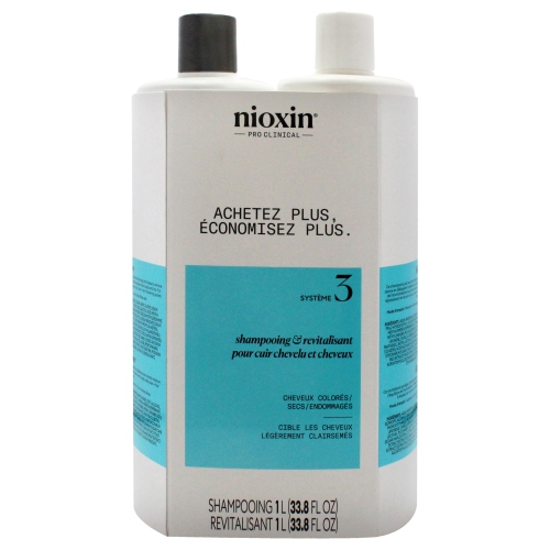 NIOXIN  System 3 Duo By for Unisex - 2 X 33.8 OZ Shampoo, Conditioner