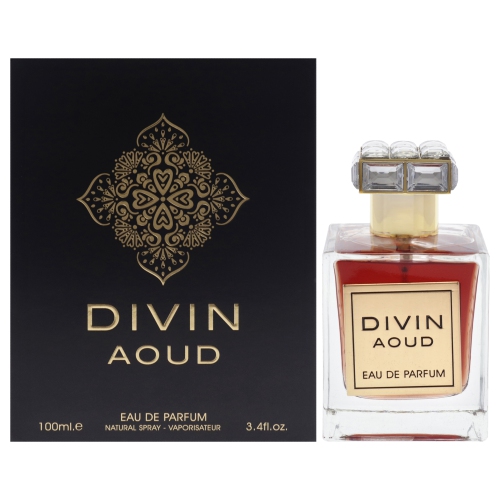 FRAGRANCE WORLD  Divin Aoud By for Unisex - 3.4 OZ Edp Spray