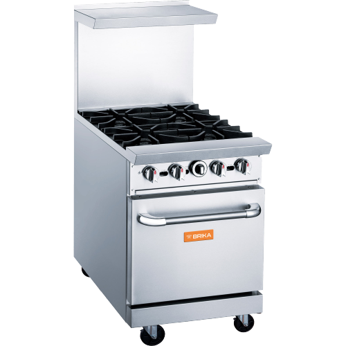 BRIKA BGR-4B 4 Burner Commercial Gas Range