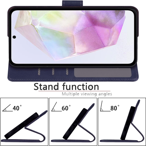 XCRS Folio Magnetic Wallet Cover, PU Leather Pouch with Card Slot and Stand Case for Samsung S24 FE