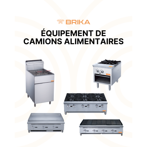 BRIKA BMG-24 Commercial 24" Manual Griddle - Natural Gas/Propane LPG Conversion Kit Included