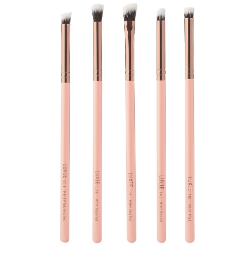 Luxie Beauty - Mini Detail Eye Brush Set - Rose Gold