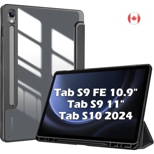 Slim Stand Case for Galaxy Tab S9 FE 5G 10.9" / Tab S9 11" / Tab S10 (2024) - Hard Back Shell Protective Smart Cover, Compatible with