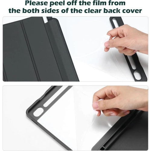 Slim Stand Case for Galaxy Tab S9 FE 5G 10.9" / Tab S9 11" / Tab S10 (2024) - Hard Back Shell Protective Smart Cover, Compatible with