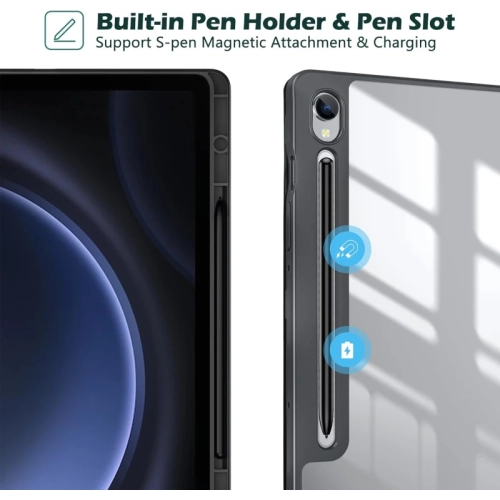 Slim Stand Case for Galaxy Tab S9 FE 5G 10.9" / Tab S9 11" / Tab S10 (2024) - Hard Back Shell Protective Smart Cover, Compatible with