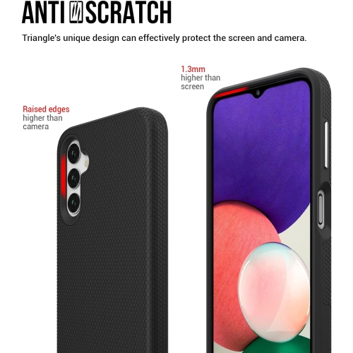 [CS] Slim Fitted Hybrid Hard PC Shell Shockproof Case Cover for Samsung Galaxy S24 FE, Black