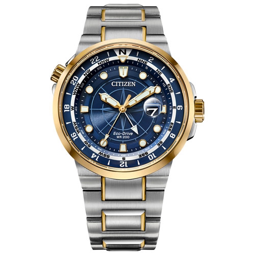 Open Box - Citizen Endeavor 44mm Men's Sport Watch - Two-Tone/Blue/Two-Tone