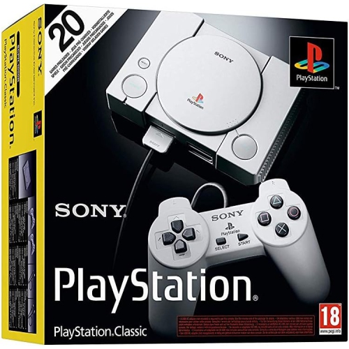 Playstation Classic Console with 20 Classic Playstation Games -(Open Box)