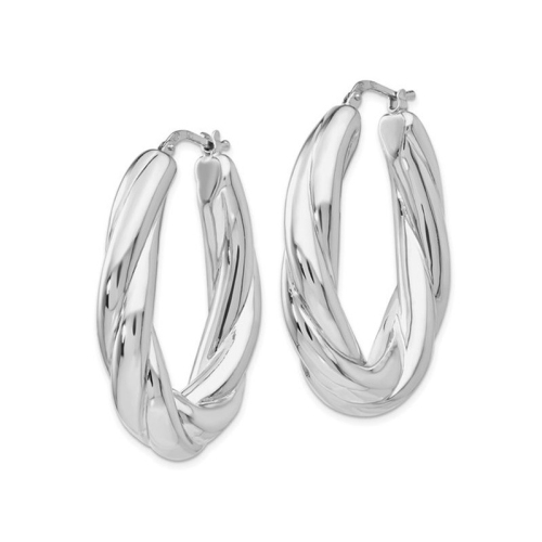 Sterling Silver Polished Hoop Earrings