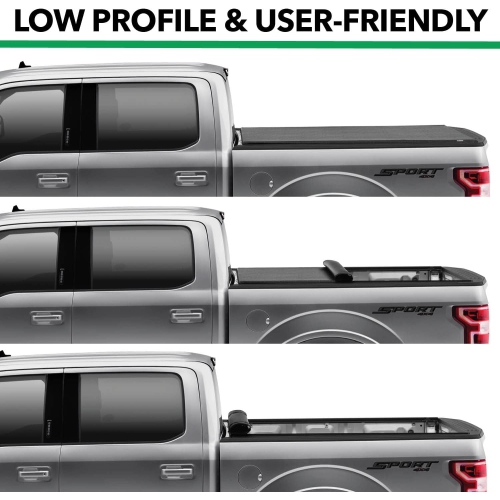 Gator ETX Soft Roll Up Truck Bed Tonneau Cover | 53412 | Fits 2007-2021 Toyota Tundra w/Track System, Will not Work with Trail Edition Models 5' 7"
