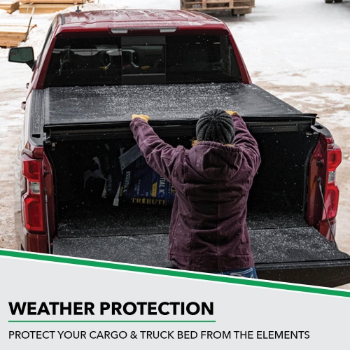 Gator ETX Soft Roll Up Truck Bed Tonneau Cover | 53412 | Fits 2007-2021 Toyota Tundra w/Track System, Will not Work with Trail Edition Models 5' 7"