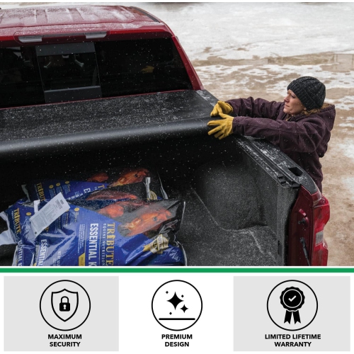 Gator ETX Soft Roll Up Truck Bed Tonneau Cover | 53412 | Fits 2007-2021 Toyota Tundra w/Track System, Will not Work with Trail Edition Models 5' 7"