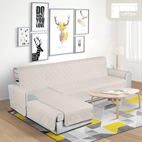 Refurbished - TAOCOCO 100% Waterproof Sectional Couch Covers L Shaped Sofa Covers