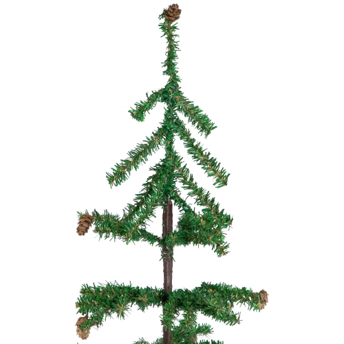 Medium Artificial Christmas Tree with Mini Pine Cones in Burlap Base - 3' - Unlit