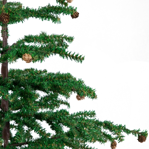 Medium Artificial Christmas Tree with Mini Pine Cones in Burlap Base - 3' - Unlit