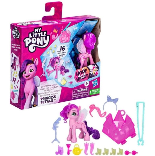 HASBRO  My Little Pony: Make Your Mark Toy Cutie Mark Magic Princess Pipp Petals - 3-Inch Hoof to Heart Pony With Surprise Accessories, Age 5 And Up