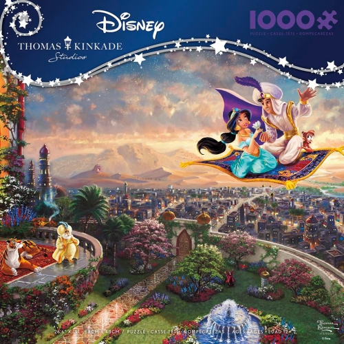 CEACO  - Thomas Kinkade - Disney - Aladdin - 1000 Piece Jigsaw Puzzle