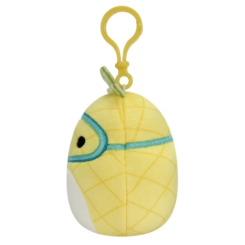 Little Plush 3.5 Inch Child S Clip-on Squishmallows Maui - Yellow Pineapple W/Scuba Mask