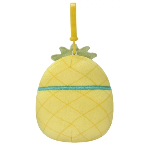 Little Plush 3.5 Inch Child S Clip-on Squishmallows Maui - Yellow Pineapple W/Scuba Mask