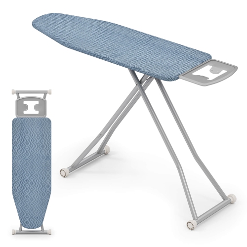 Costway Foldable Ironing Board with 7 Adjustable Heights Heat & Scorch Resistant Fabric