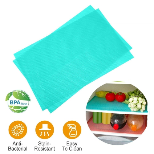 4 Pcs Refrigerator Liners, Washable Mats Covers Pads, Home Kitchen Gadgets Accessories Organization for Top Freezer Glass Shelf Wire Shelving