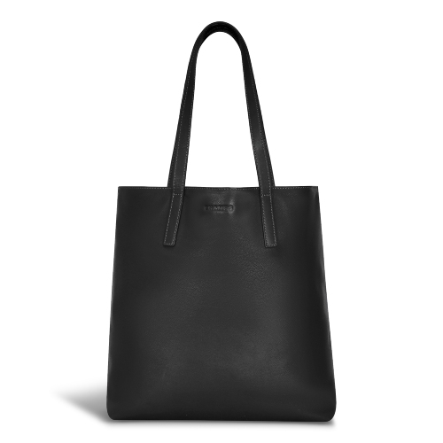 Image 1 de 5.. Collection Onyx – Sac fourre-tout vertical en cuir
