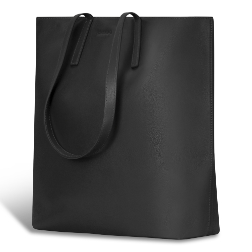 Collection Onyx – Sac fourre-tout vertical en cuir