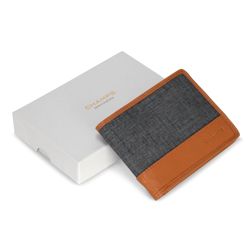 Denim Collection - Leather Bi-Fold Wallet