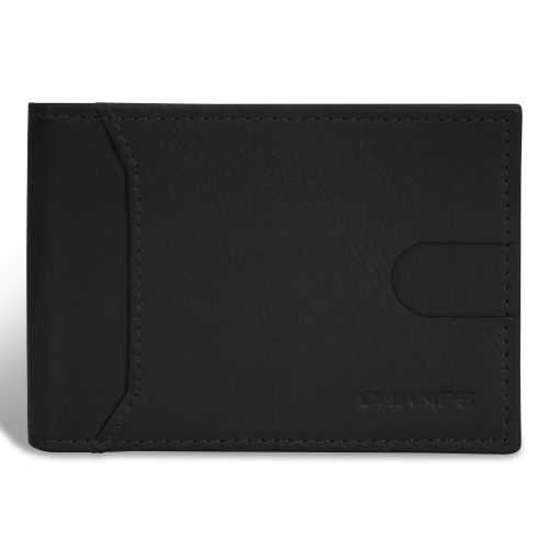 Onyx Collection - Leather Bi-Fold Clip Wallet