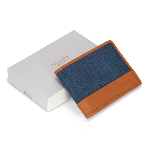 Denim Collection - Leather Top Wing Wallet