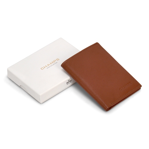 Onyx Collection - Leather Vertical Slim Wallet