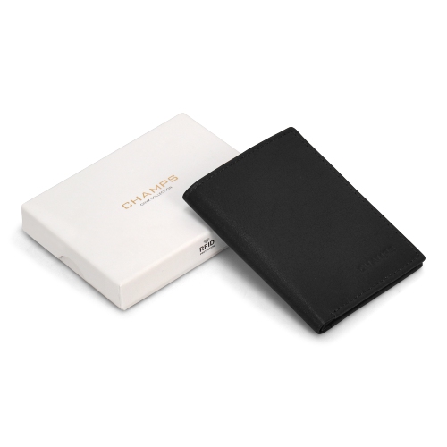 Onyx Collection - Leather Vertical Slim Wallet