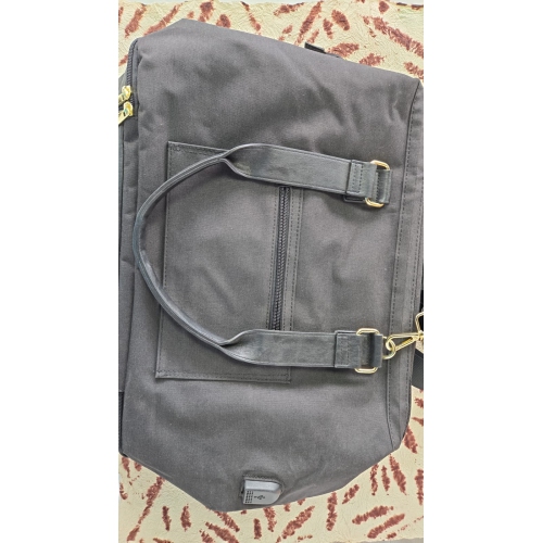 Refurbished - Large Leather & Fabric Bag