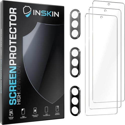 Inskin – Protecteur d’écran pour Samsung Galaxy Z Fold 6 – verre trempé, 3X pour écran extérieur et 3X pour objectif d’appareil photo, revêtement
