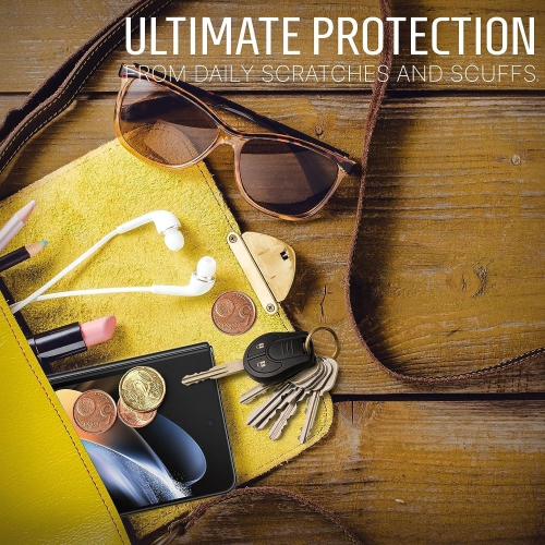 Inskin – Protecteur d’écran pour Samsung Galaxy Z Fold 6 – verre trempé, 3X pour écran extérieur et 3X pour objectif d’appareil photo, revêtement