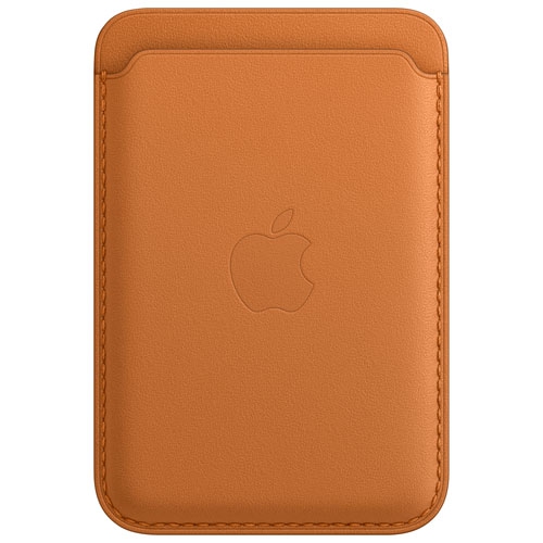 Apple Leather Folio Wallet Case with MagSafe for iPhone 12/12 Pro - Golden Brown