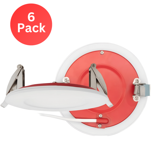 4-Inch Fire Rated LED Downlight, 12W, 800 Lumens, 5-in-1 CCT Adjustable, Dimmable Recessed Pot Light, Wet Location Rated, Perfect for Ceilings,