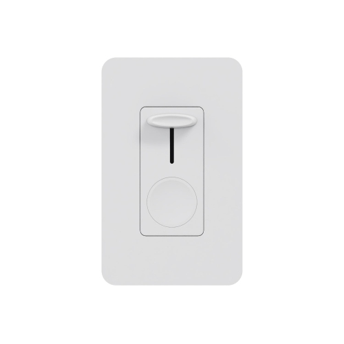 XTRICITY  - Wall Slide Dimmer With Switch, Ideal for Led Lighting In White