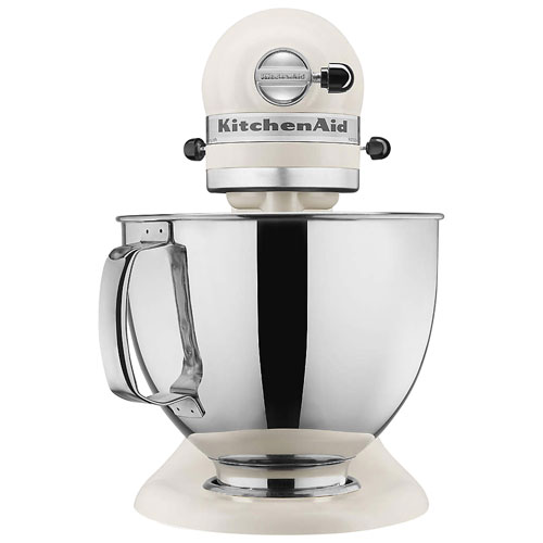 Batteur sur socle à tête inclinable Artisan de KitchenAid - 5 pte - 325 W - Blanc porcelaine