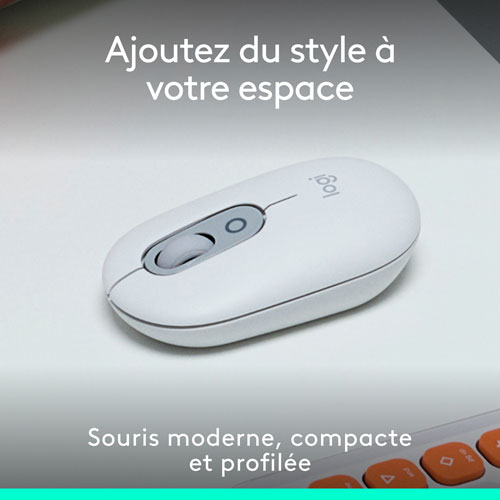 Logitech POP Mouse Bluetooth Optical Mouse - Off-White