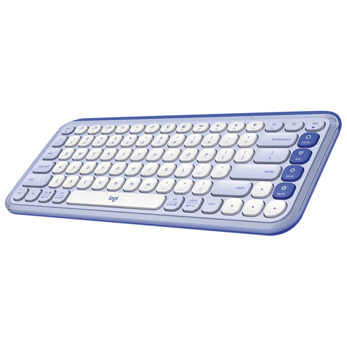 Logitech POP Icon Keys Bluetooth Keyboard - Lilac/Off-White - English