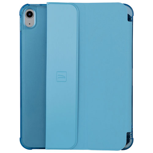 Étui folio ultraprotecteur Satin de Tucano Milano Italy pour iPad de 10,2 po - Bleu ciel