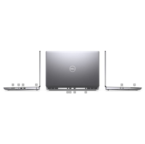Dell Precision 7560 Workstation Laptop - Core i7-11850H - 32GB RAM - 512GB SSD + 512GB SSD - NVIDIA T1200 - Windows 11 Pro - Silver by DELL - Refurbished condition - Image 2