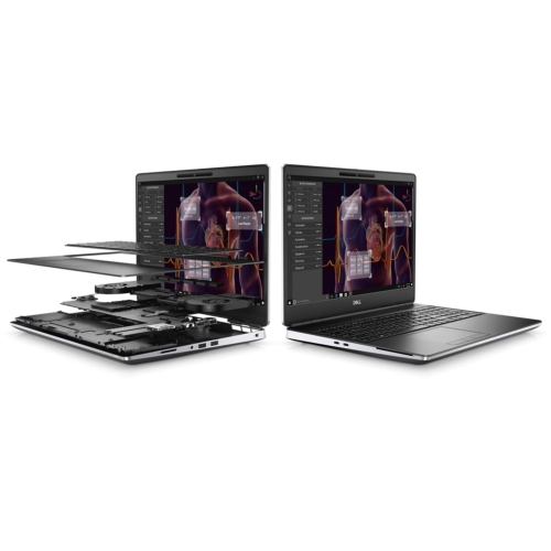 Dell Precision 7550 Business Laptop - Intel Core i7-10850H - 16GB RAM - 512GB SSD - Windows 11 Pro - Silver by DELL - Refurbished condition - Image 2