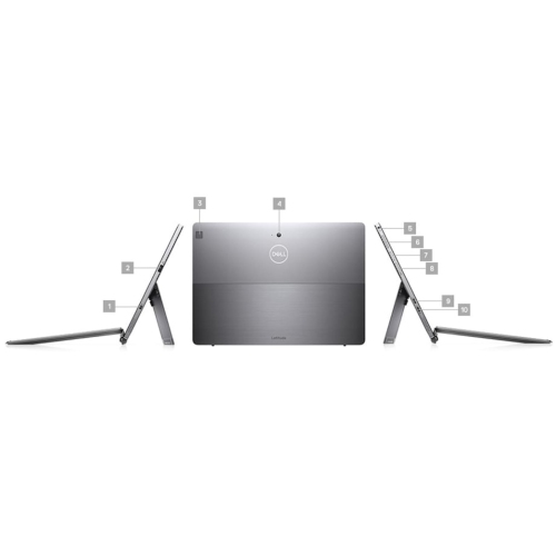 Dell Latitude 7210 2-in-1 Laptop | 12.3" 1920x1280 FHD+ | Core i7 - 10610U - 512GB SSD Hard Drive - 16GB RAM | 4 cores @ 4.9 GHz Win 11 Pro Black by DELL - Refurbished condition - Image 2